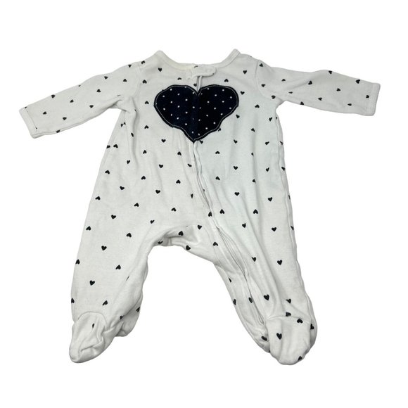 Baby Girl's - 3 Sleepers in Yellow, White with Black Designs - Size 0-3 M & 3‎ M - Picture 6 of 8
